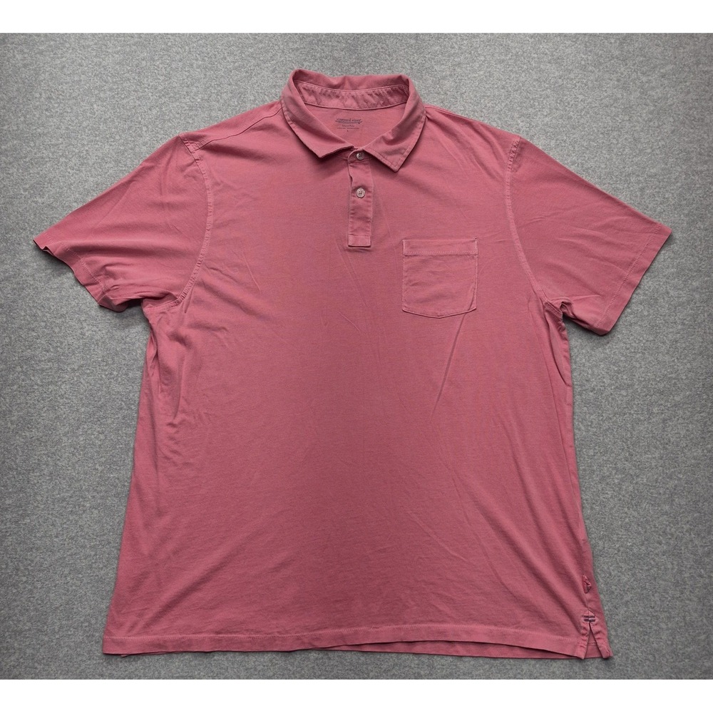 Vineyard Vines Island Polo Shirt Mens L Pink Pima Cotton Short Sleeve Pocket